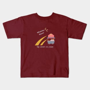 Big Worm's Ice Cream,Los Angeles Kids T-Shirt